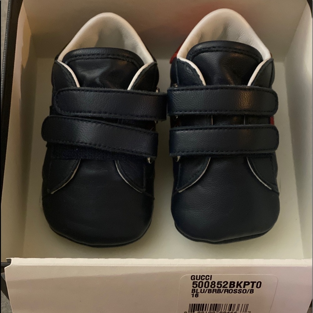 Gucci ace baby newborn snap sneakers NWT - Picture 11 of 15